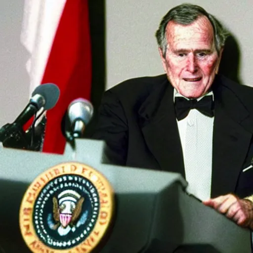 Image similar to George H.W. Bush destroys Iraq