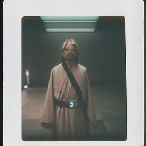 Prompt: polaroid of a jedi by Tarkovsky