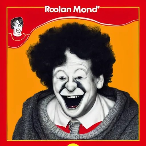 Prompt: Ronald McDonald's album art