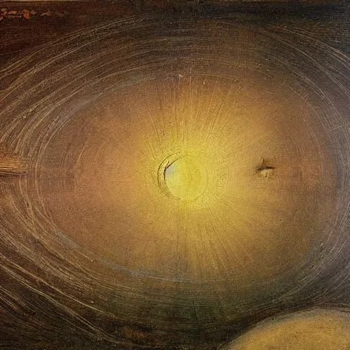 Prompt: a painting of the cosmos by Leonardo Da Vinci