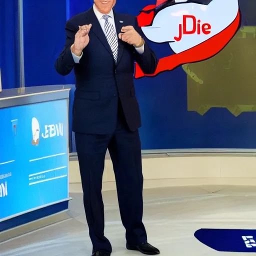 Image similar to joe biden dabbing