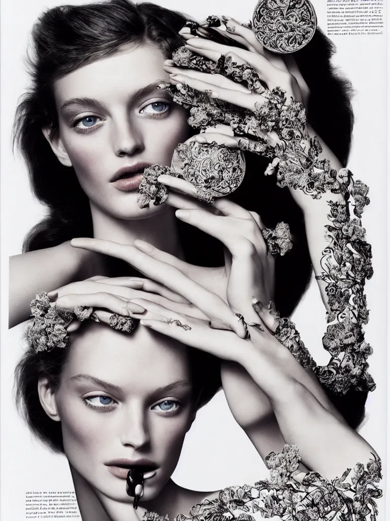 Image similar to fragrance advertising campaign by richard avedon, highly detailed, intricate