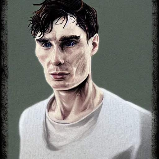 Image similar to Thomas Shelby cillian murphy standing in atlantis, digital painting, illustration, highly detailed, artstation