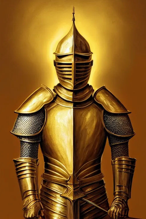 Image similar to hyper-realistic portrait of the King of sand and gold, medieval knight in Golden armour, bright environment, wood throne, white castle interior, photo realistic, beautiful, D&D, fantasy, intricate, cinematic lighting, highly detailed, digital painting, artstation, concept art, smooth, photorealistic, cinematic wallpaper, art by Artgerm and Greg Rutkowski and Alphonse Mucha