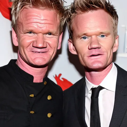 Prompt: gordon ramsay and neil patrick harris,