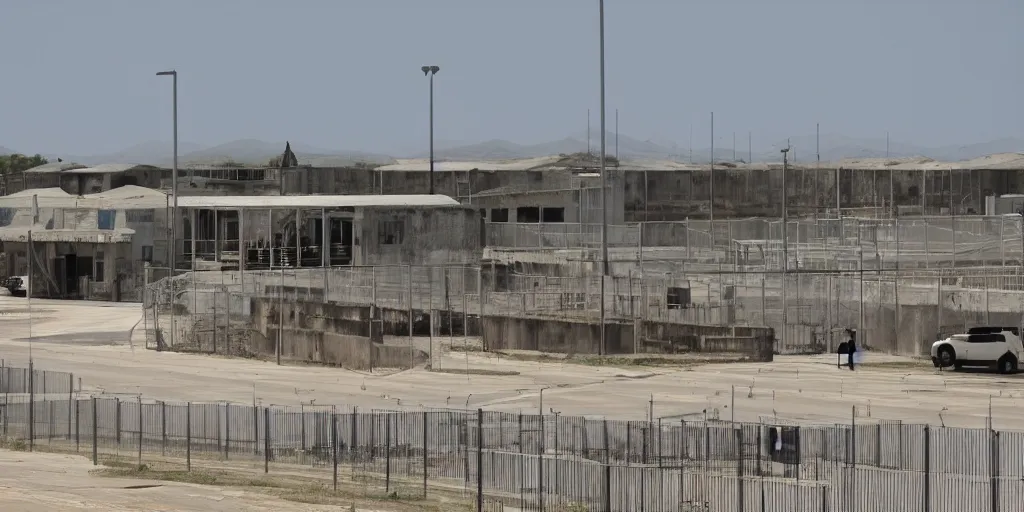 Image similar to guantanamo bay prison, no army