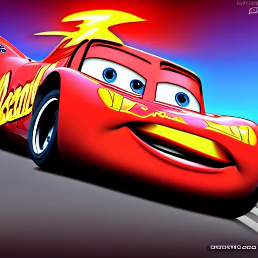 lightning mcqueen beating old cars comic style high Stable Diffusion