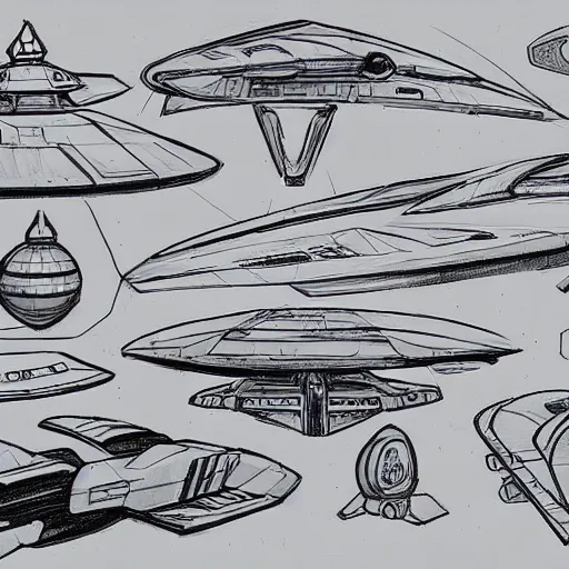 Image similar to spaceship sketches