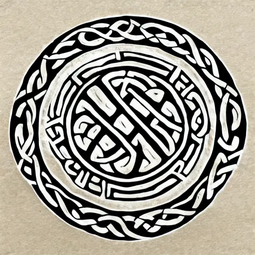 Image similar to secret organisation symbol, celtic art style
