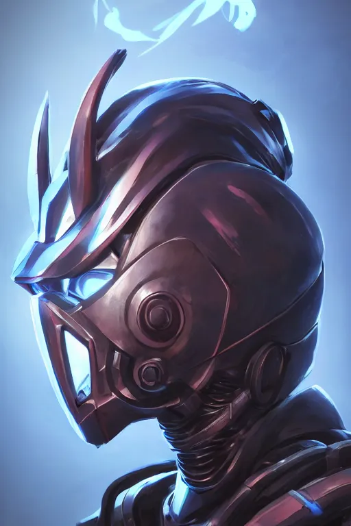 Image similar to epic mask helmet robot ninja portrait stylized as fornite style game design fanart by concept artist gervasio canda, behance hd by jesper ejsing, by rhads, makoto shinkai and lois van baarle, ilya kuvshinov, rossdraws global illumination radiating a glowing aura global illumination ray tracing hdr render in unreal engine 5