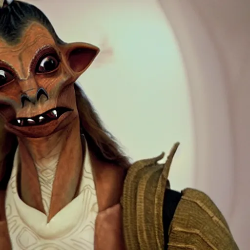 Image similar to a shakespearian jar jar binks