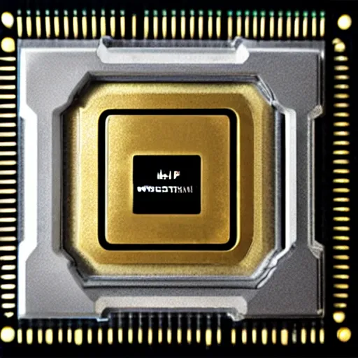 Image similar to a beautiful man made of thermal paste laying atop a sizzling elegant sleek black and gold CPU designed by HP, 4k