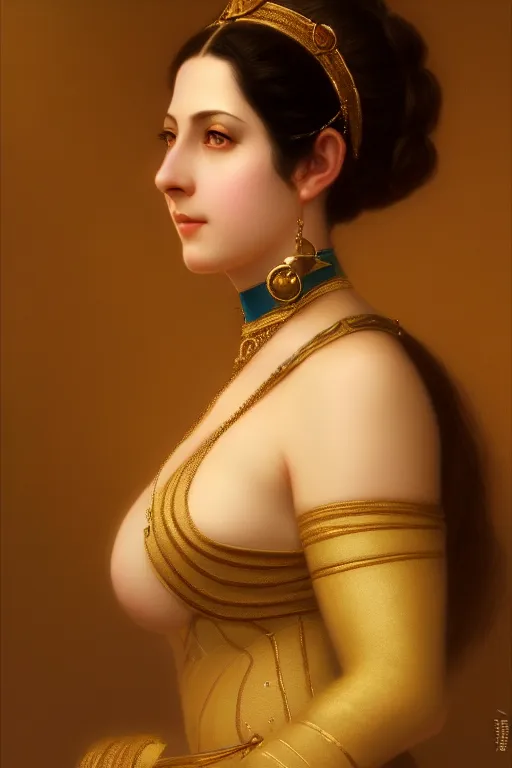 Image similar to a portrait of Mata Hari, illustration, soft lighting, soft details, painting oil on canvas by Edmund Blair Leighton and Charlie Bowater octane render trending on artstation d&d characters, 4k, 8k, HD