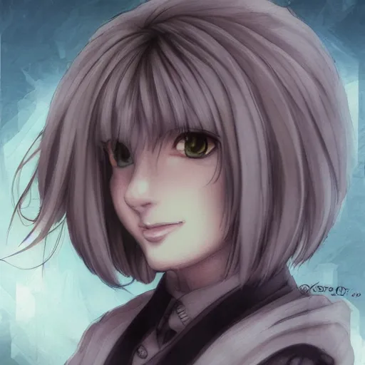 Prompt: portrait of arcueid brunestud, detailed concept art, intricate, beautiful