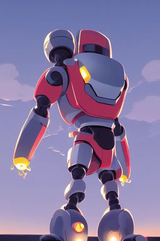 Image similar to metabots medabots medarotto medarot robot minimalist comics, behance hd by jesper ejsing, by rhads, makoto shinkai and lois van baarle, ilya kuvshinov, rossdraws global illumination ray tracing hdr radiating a glowing aura