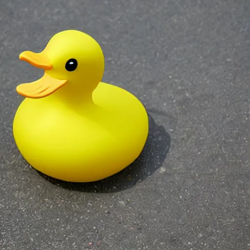 Prompt: duck made of bubble