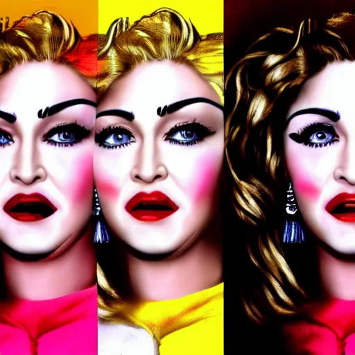 madonna face colors with morocco flag colors | Stable Diffusion | OpenArt
