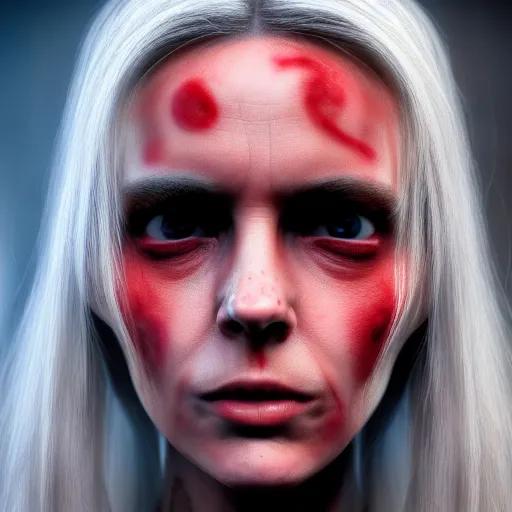 Image similar to Portrait of a Zombie woman, concept art, ultra realism, photo realistic, cgsociety, octane render, artstationHD, artstationHQ, unreal engine, 4k, 8k