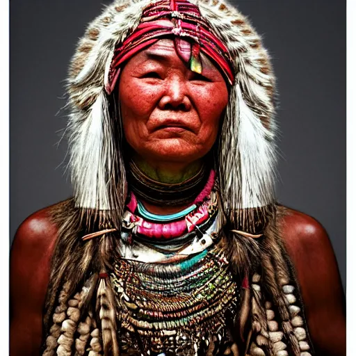 Image similar to asian tribal female by Jimmy Nelson