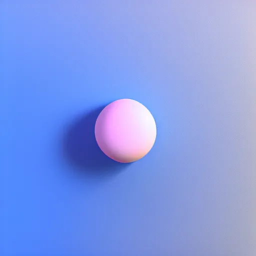 Prompt: 3 d render of a light blue and pink blob on a white background, blender, pastel colors, minimalistic