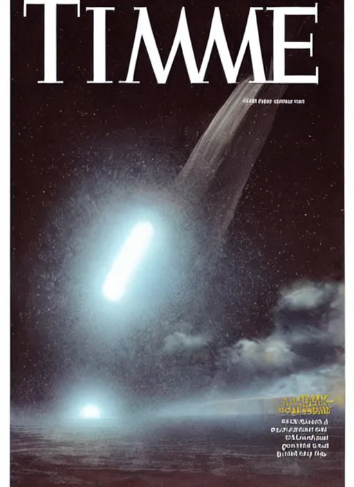 Prompt: TIME magazine cover, the coming AI singularity, Vernor Vinge