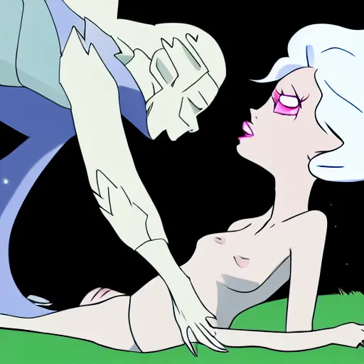 Image similar to me being stepped on by white diamond from steven universe