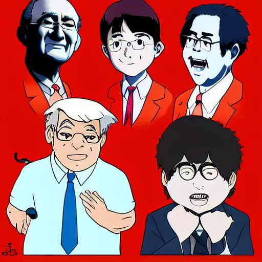 Prompt: the presidents of the united states in the style of studio ghibli