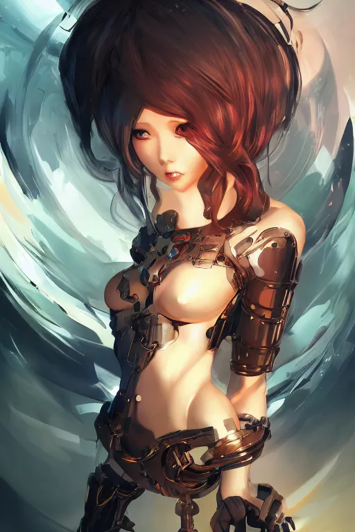 Prompt: human android in a blade and soul spinoff artbook rendered by the artist Hyung tae Kim, Jiyun Chae, Lê Long, Joe Madureira, trending on Artstation by Hyung tae Kim, artbook, Stanley Artgerm Lau, WLOP, Rossdraws , James Gurney