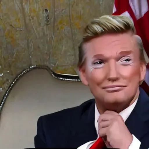 Prompt: gay trump ultra hd