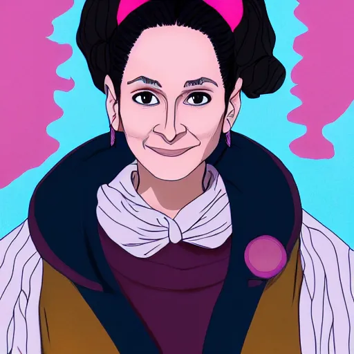 Image similar to full body portrait julia roberts as nezuko from demon slayer, 8 k