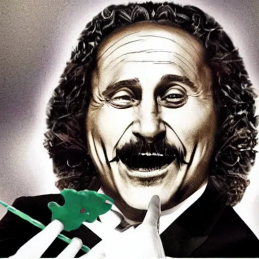 putin as old gregg ) ) with a mangina, on a boat Stable Diffusion