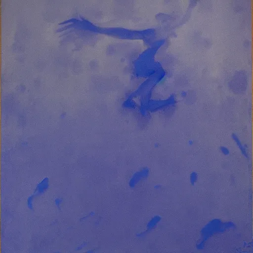 Prompt: Azure by Yves Klein