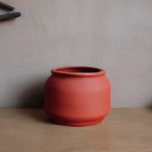 Image similar to Red Conical clay pot