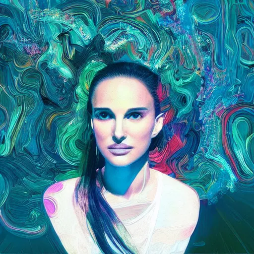 Prompt: “portrait of a natalie portman, intricate artwork by Tooth Wu and wlop and Beeple. vibrant colors”