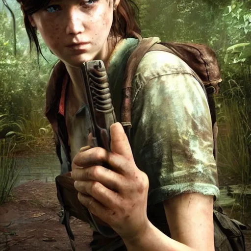 Image similar to elliot paige as ellie in the last of us