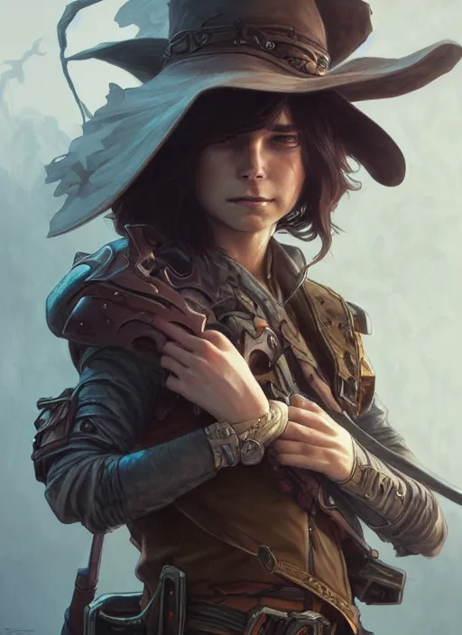 Image similar to carl grimes, d & d, fantasy, intricate, elegant, highly detailed, digital painting, artstation, concept art, matte, sharp focus, illustration, hearthstone, art by artgerm and greg rutkowski and alphonse mucha