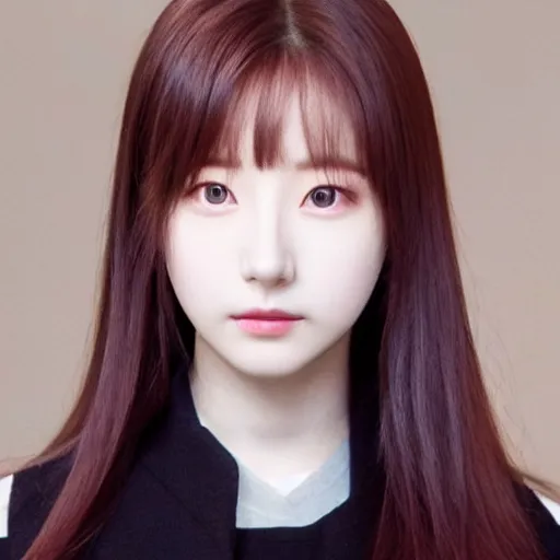 Image similar to photo of haseul from loona, symmetric!!! real face