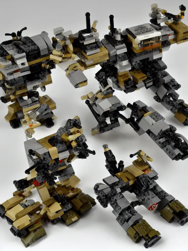 Image similar to mechwarrior timberwolf lego set