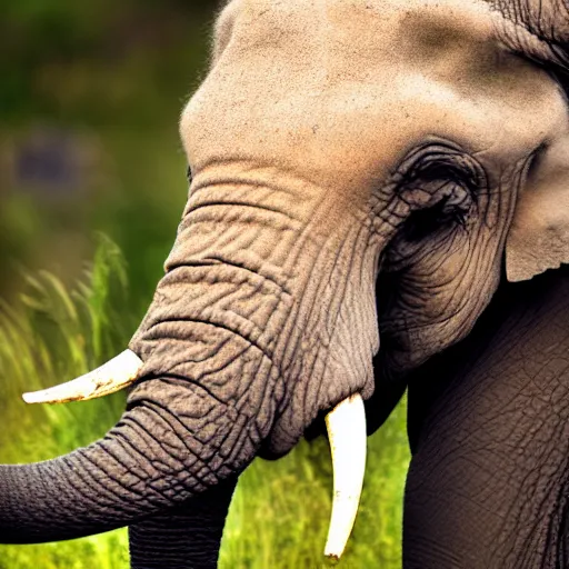 Image similar to photograph of elephant by michael snedic, award winning