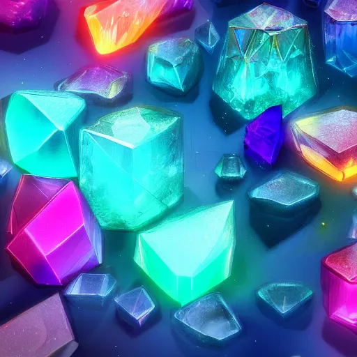 Image similar to Colourful crystal, by greg rutkowski, digital art, octane render, 4k, unreal engine