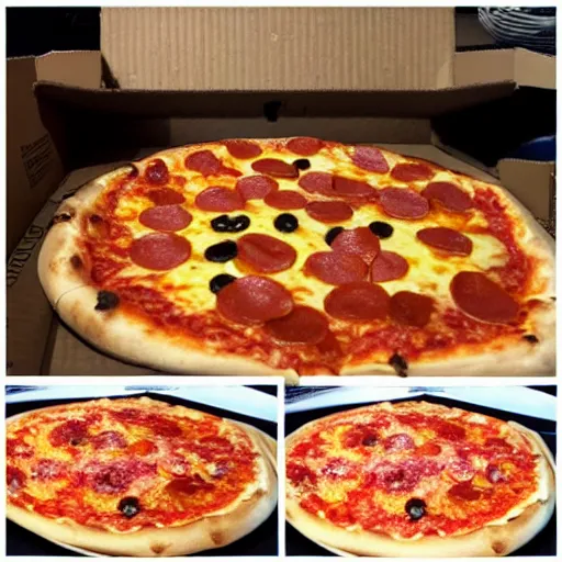 Image similar to worst pizza in existence