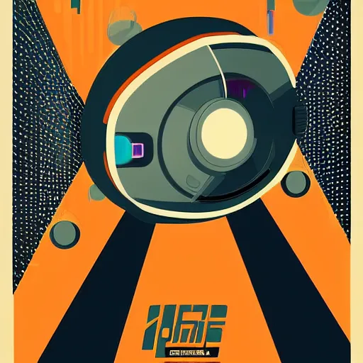 Image similar to a retro futuristic poster design by wang 2 mu,