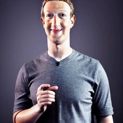 Prompt: Mark Zuckerberg as a lizard person, professional portrait photograph studio lighting