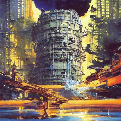 Prompt: art by john berkey, rob gonsalves and tim white