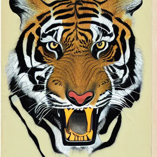 Image similar to a deloran in tiger print,