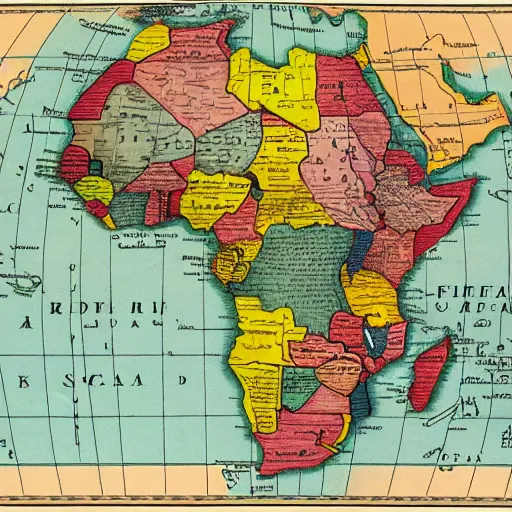 Image similar to colonial map of Africa