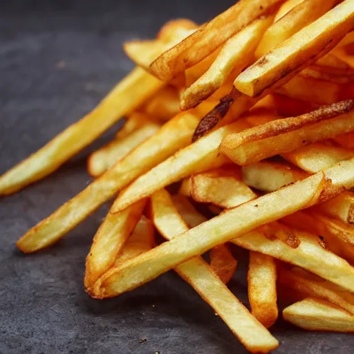 Image similar to french fries pile, burnt with ketschup - t