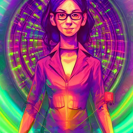 Image similar to skill magic geek inside matrix deepdream radiating a glowing aura stuff loot legends stylized digital illustration video game icon artstation lois van baarle, ilya kuvshinov, rossdraws,