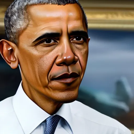 Prompt: Barack Obama with three eyes