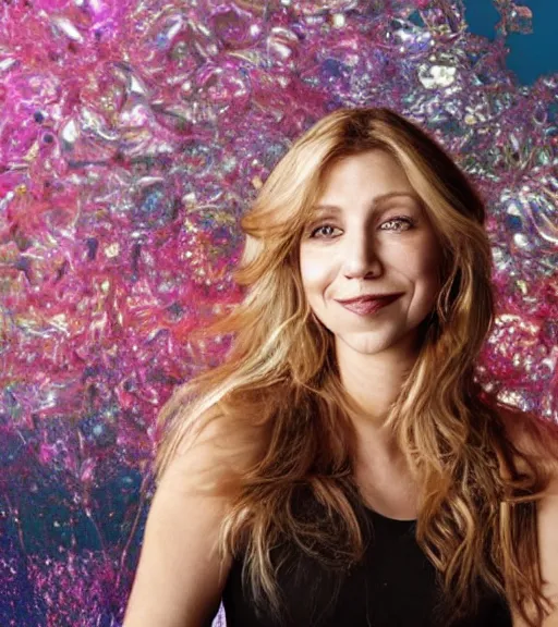 Image similar to award winning photo of Sarah Chalke, by David LaChapelle